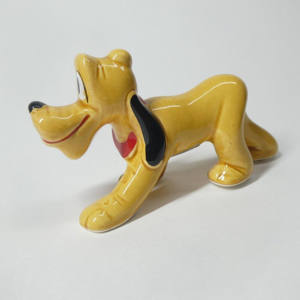 Pluto Figurine UCCC Japan Vintage Porcelain Disney 4"